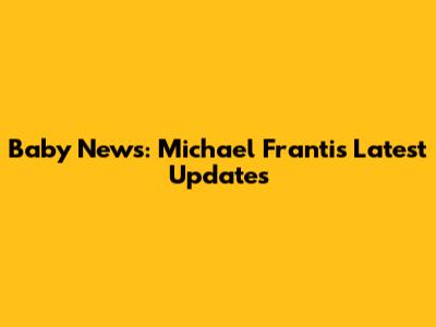 Baby News: Michael Franti's Latest Updates