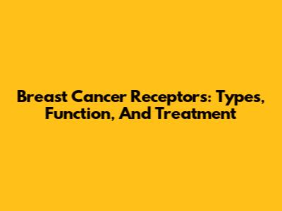 Breast Cancer Receptors: Types, Function, And Treatment