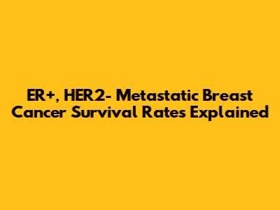 ER+, HER2- Metastatic Breast Cancer Survival Rates Explained
