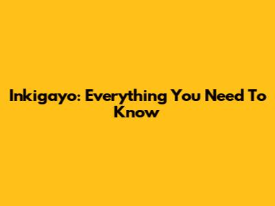 Inkigayo: Everything You Need To Know