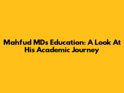 Mahfud MD's Education: A Look At His Academic Journey