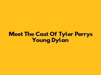 Meet The Cast Of Tyler Perry's Young Dylan