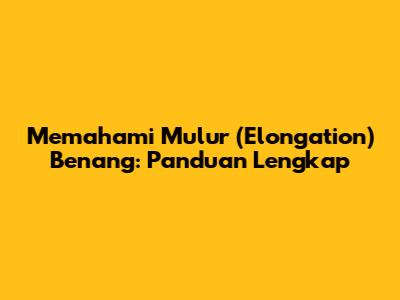 Memahami Mulur (Elongation) Benang: Panduan Lengkap