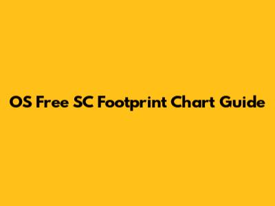 OS Free SC Footprint Chart Guide