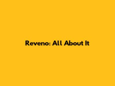 Reveno: All About It