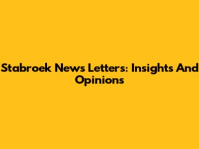 Stabroek News Letters: Insights And Opinions
